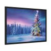 93855-233.jpg Christmas Tree Outside Framed Poster