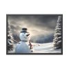 93855-236.jpg Christmas Landscape Snowman Framed Poster