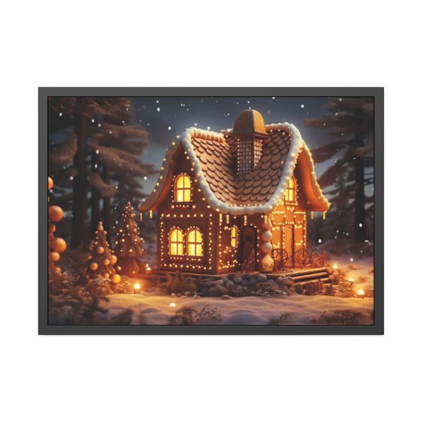 93855-244.jpg Christmas Gingerbread House Framed Poster
