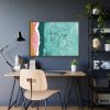Abstract Black Woman Face Framed Poster