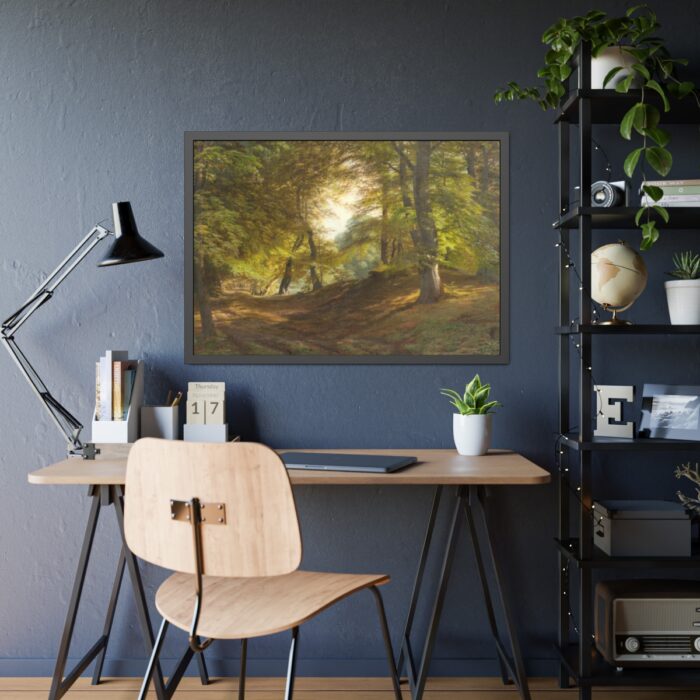 The Interior of a Forest by Godtfred Rump Framed Poster - Image 7