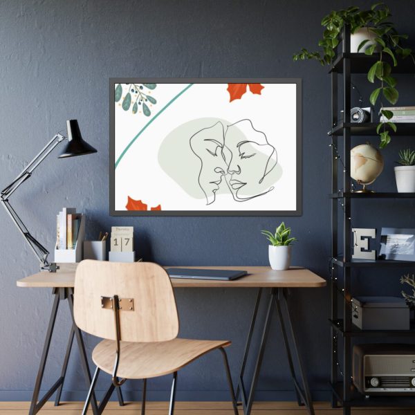 93855-266.jpg Modern Art Lovers Line Art Framed Poster
