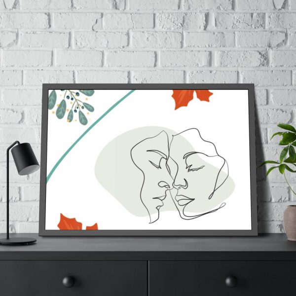 93855-267.jpg Modern Art Lovers Line Art Framed Poster