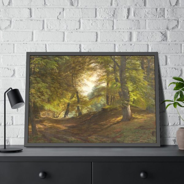 93855-27.jpg The Interior of a Forest by Godtfred Rump Framed Poster