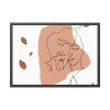 93855-276.jpg Abstract Shape With Autumn Leaves Framed Poster