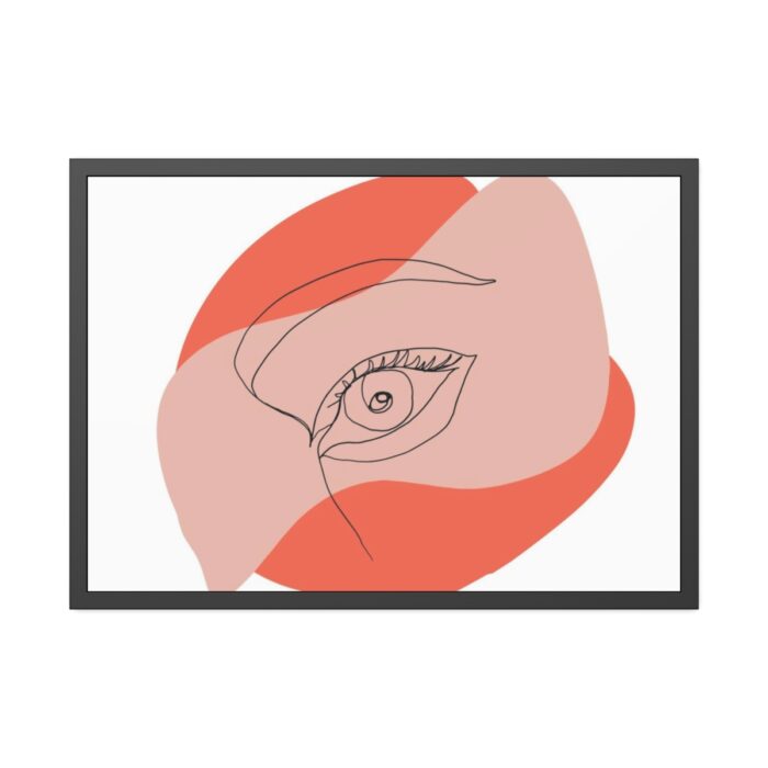 Abstract Line Art Eye Framed Poster - Image 5