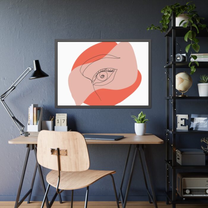 Abstract Line Art Eye Framed Poster - Image 7