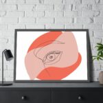 Abstract Line Art Eye Framed Poster - Image 8