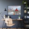 93855-30.jpg Santa Claus on Holiday Framed Poster