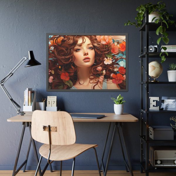 93855-302.jpg Woman Alphonse Mucha Style Framed Poster
