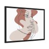 Abstract Woman's Face Framed Poster