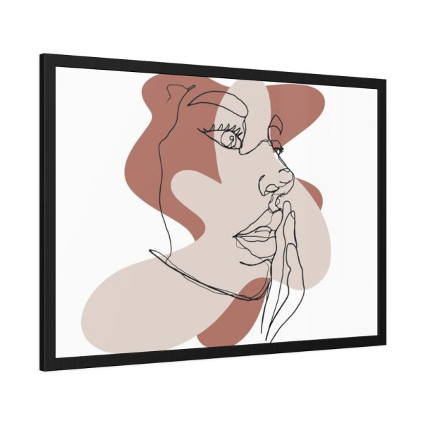 Abstract Woman's Face Framed Poster