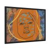 93855-313.jpg Abstract Minimalist Face Framed Poster