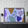 93855-323.jpg Line Art Abstract Face Illustration Framed Poster