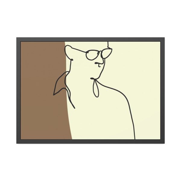 93855-336.jpg Man Holding a Cup of Coffee Framed Poster