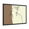 93855-337.jpg Man Holding a Cup of Coffee Framed Poster