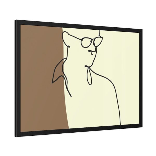 93855-337.jpg Man Holding a Cup of Coffee Framed Poster