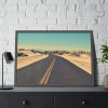 93855-347.jpg Road In A Desert Framed Poster