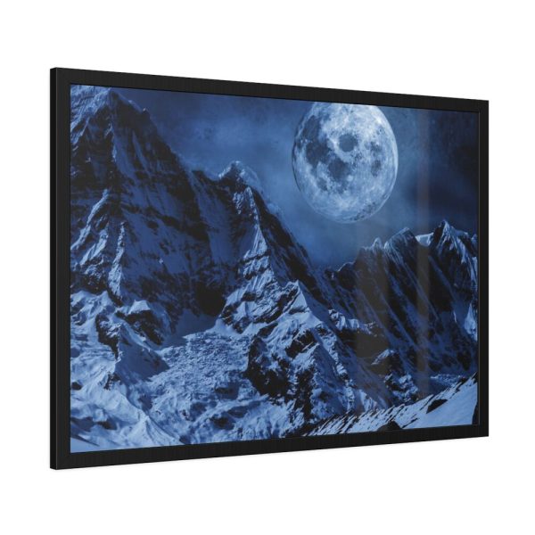 93855-381.jpg Moon in Mountains Framed Poster