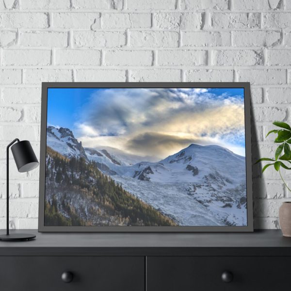 Mountains Of Chamonix, Alps Framed Poster