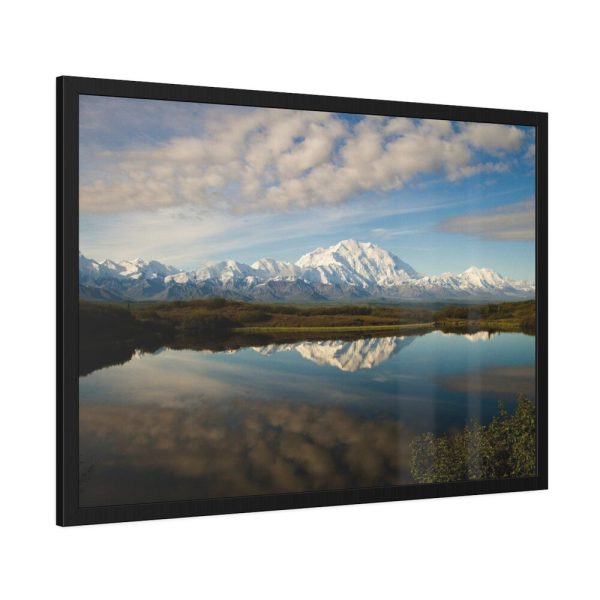 93855-409.jpg Mountain Reflected in Lake Framed Poster