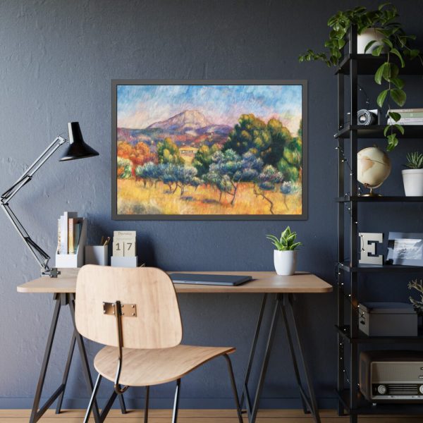 93855-42.jpg Montagne Sainte-Victoire by Pierre-Auguste Renoir Framed Poster