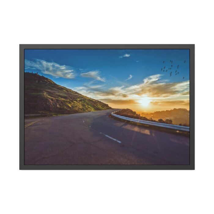 Mountain Road Sunset Framed Poster - Image 5