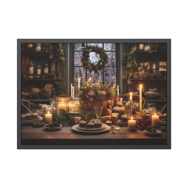 93855-428.jpg Christmas Dinner Table Framed Poster