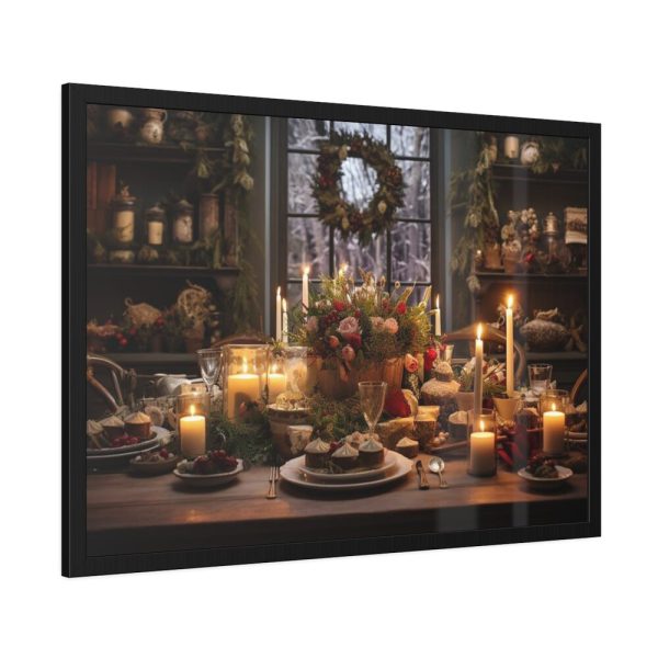 93855-429.jpg Christmas Dinner Table Framed Poster