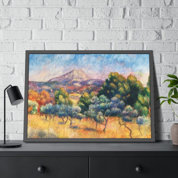 93855-43.jpg Montagne Sainte-Victoire by Pierre-Auguste Renoir Framed Poster