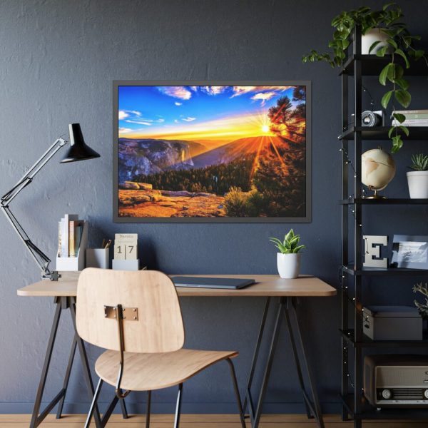 93855-438.jpg Sunrise in the Mountains Framed Poster