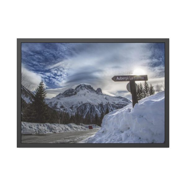 93855-444.jpg Mountain in Holiday Framed Poster
