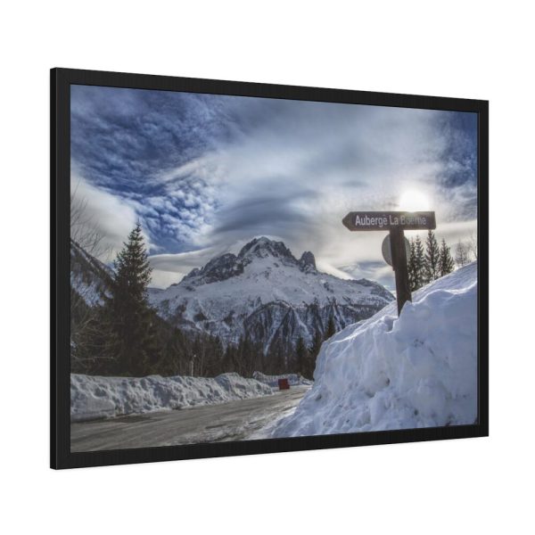 93855-445.jpg Mountain in Holiday Framed Poster