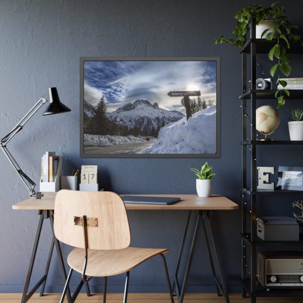 93855-446.jpg Mountain in Holiday Framed Poster