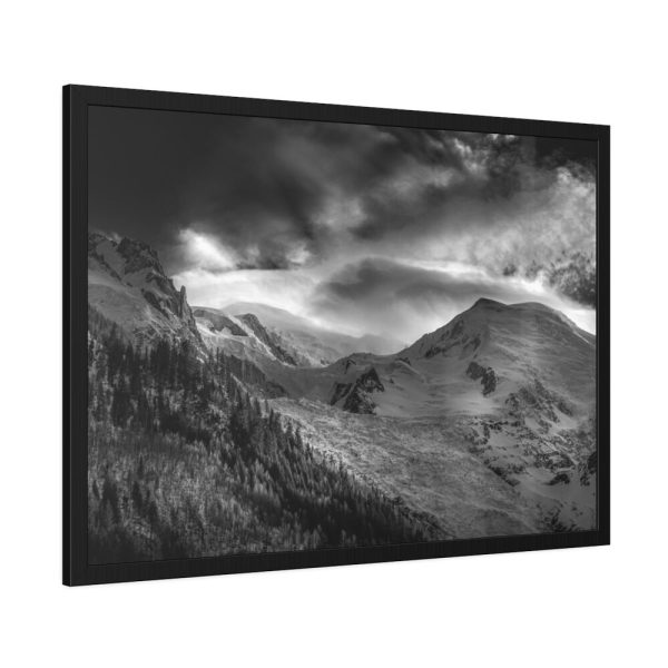 93855-449.jpg Mountain in Black and White Framed Poster