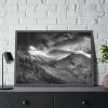93855-451.jpg Mountain in Black and White Framed Poster