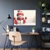 93855-458.jpg Cute Snowman With Copy Space Framed Poster