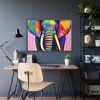 Rainbow Colored Elephant I Framed Poster