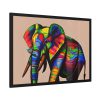 93855-469.jpg Rainbow Colored Elephant II Framed Poster