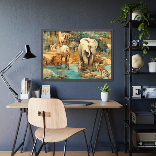 93855-474.jpg Wild Animals Framed Poster