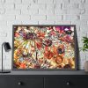 Abstract Flowers Framed Poster