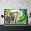 Elephant in African Jungle Framed Poster