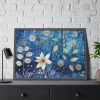 Blue Floral Seamless Pattern Framed Poster