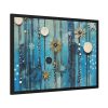 93855-505.jpg Geometric Abstract Blue Painting Framed Poster