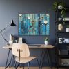 93855-506.jpg Geometric Abstract Blue Painting Framed Poster