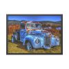 Vintage Blue Pickup Truck Framed Poster