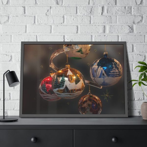 93855-55.jpg Christmas Baubles Framed Poster