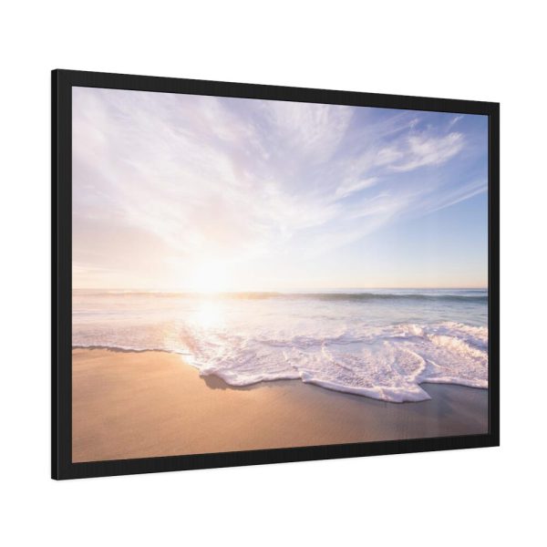 93855-57.jpg Pacific Coast Sunset at Monterey, California Framed Poster