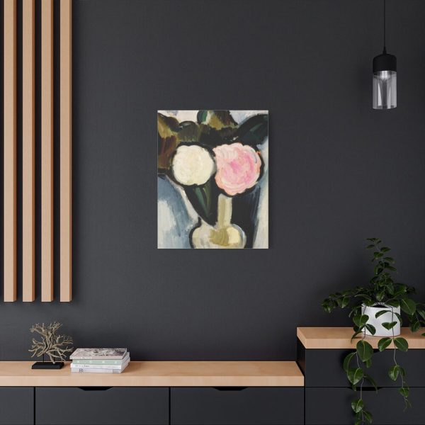 101411-3.jpg Pink and White Flowers in a Vase by Marsden Hartley Standard Canvas