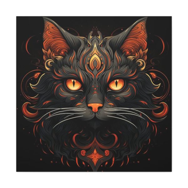 101419-106.jpg Halloween Mystic Black Cat Standard Canvas